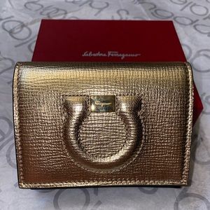 Salvatore Ferragamo Gold wallet